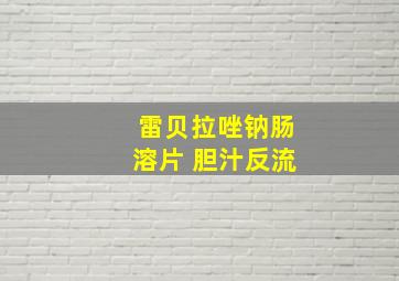 雷贝拉唑钠肠溶片 胆汁反流